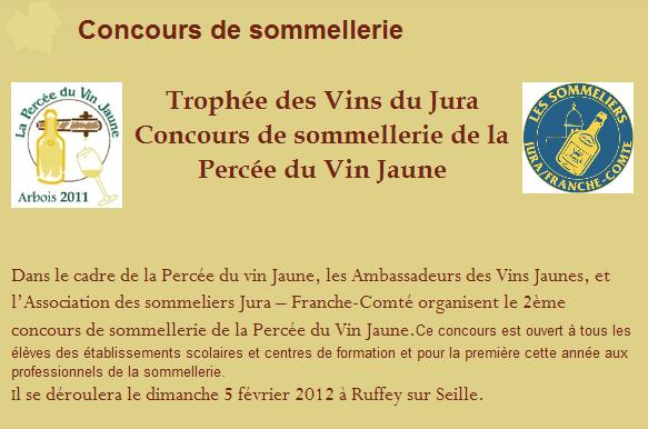 Concours de sommellerie : Trophée des Vins du Jura